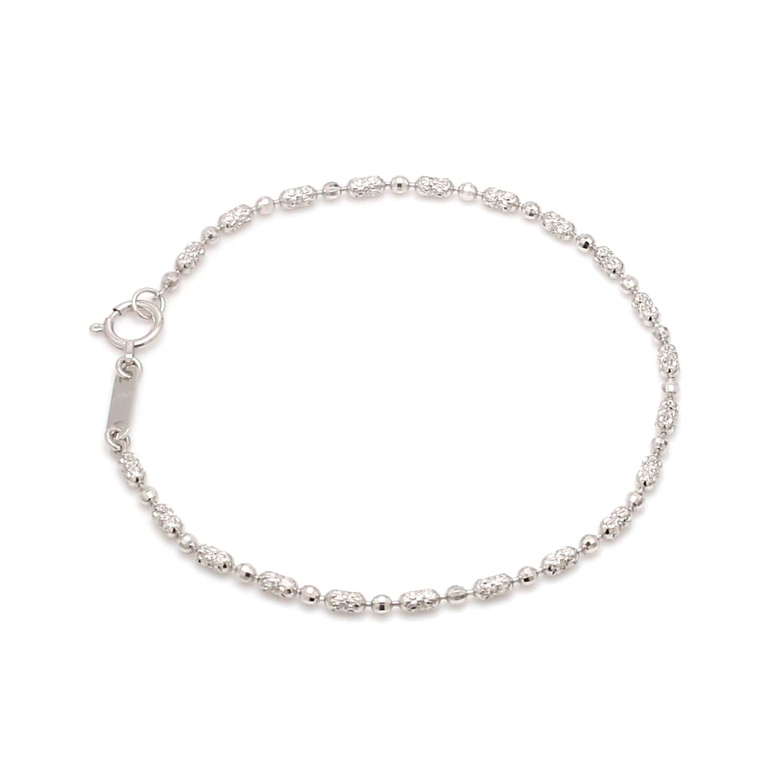 Jewelove™ Bangles & Bracelets 2mm Japanese Platinum Bracelet for Women JL PTB 1305