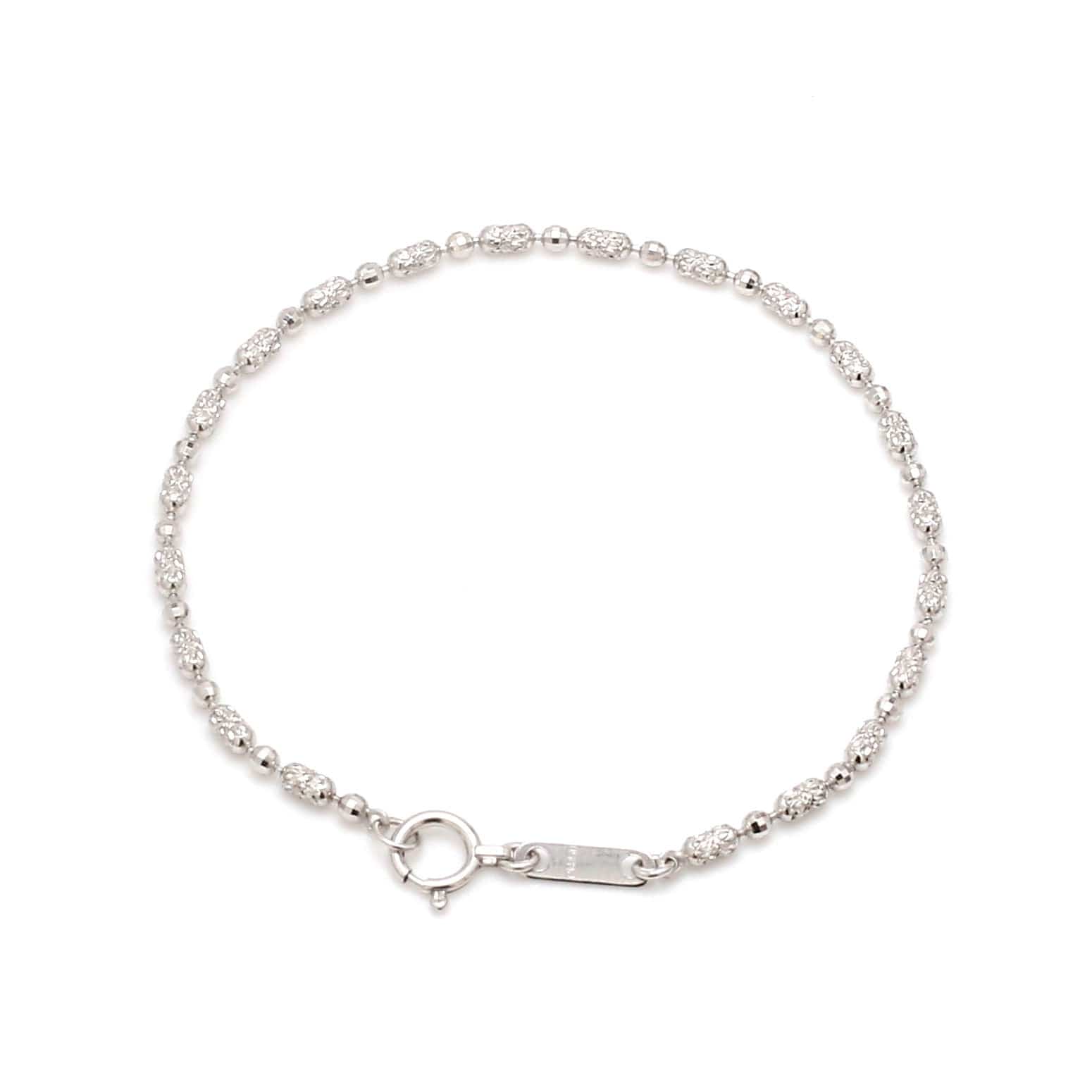 Jewelove™ Bangles & Bracelets 2mm Japanese Platinum Bracelet for Women JL PTB 1305