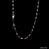 Jewelove™ Chains 15 inches 2mm Japanese Platinum Rose Gold Fantasy Chain for Women JL PT CH 1213R