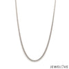 Jewelove™ Chains 2mm Platinum Curb Chain Uni-sex JL PT CH 982-A