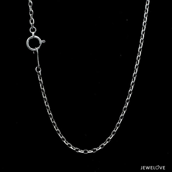 Jewelove™ Chains 2mm Platinum Japanese Shine Cut Cable Chain for Women JL PT CH 1254