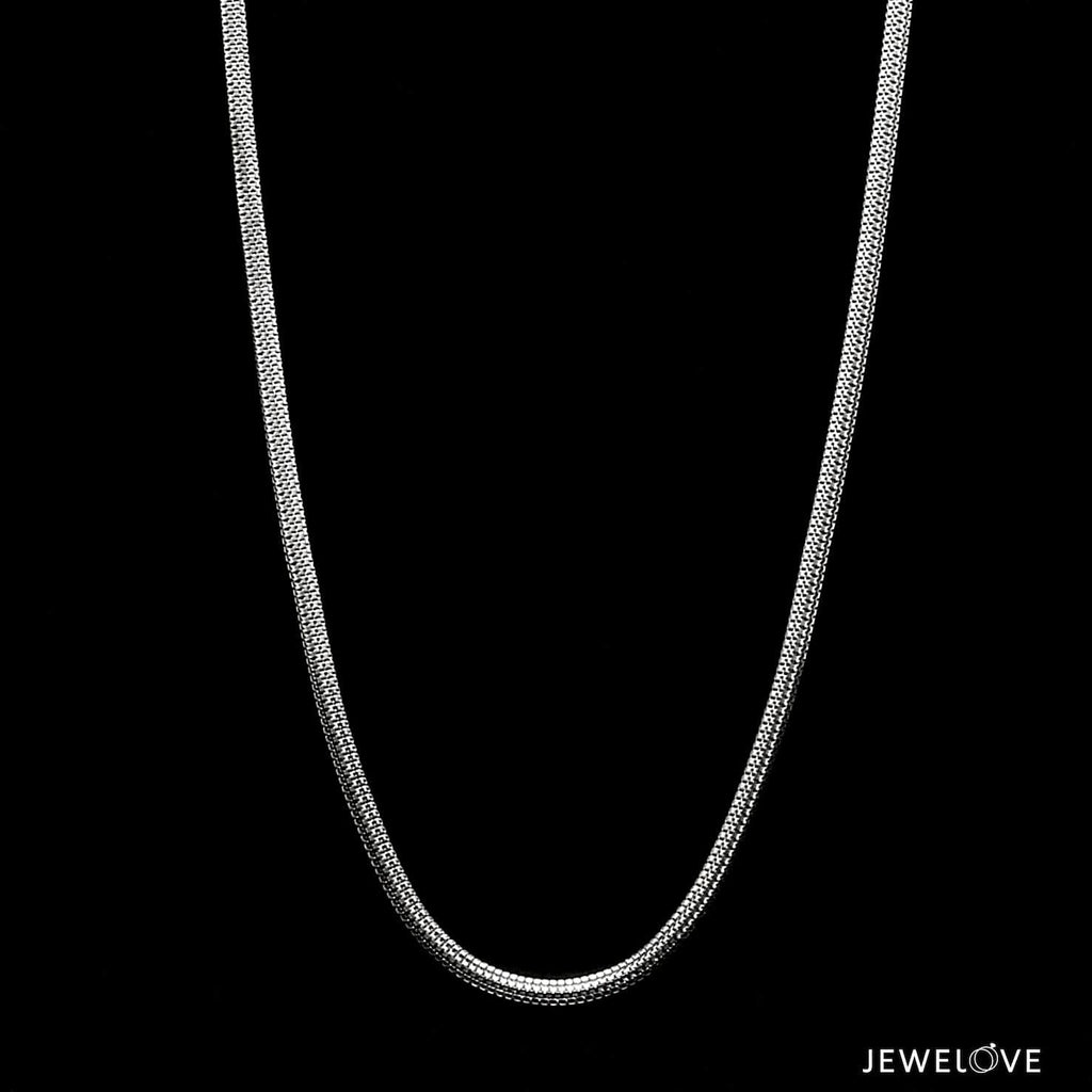 Jewelove™ Chains 2mm Platinum Round for Men Chain JL PT CH 1295