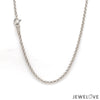 Jewelove™ Chains 2mm Platinum Round Links Chain for Women JL PT CH 1214