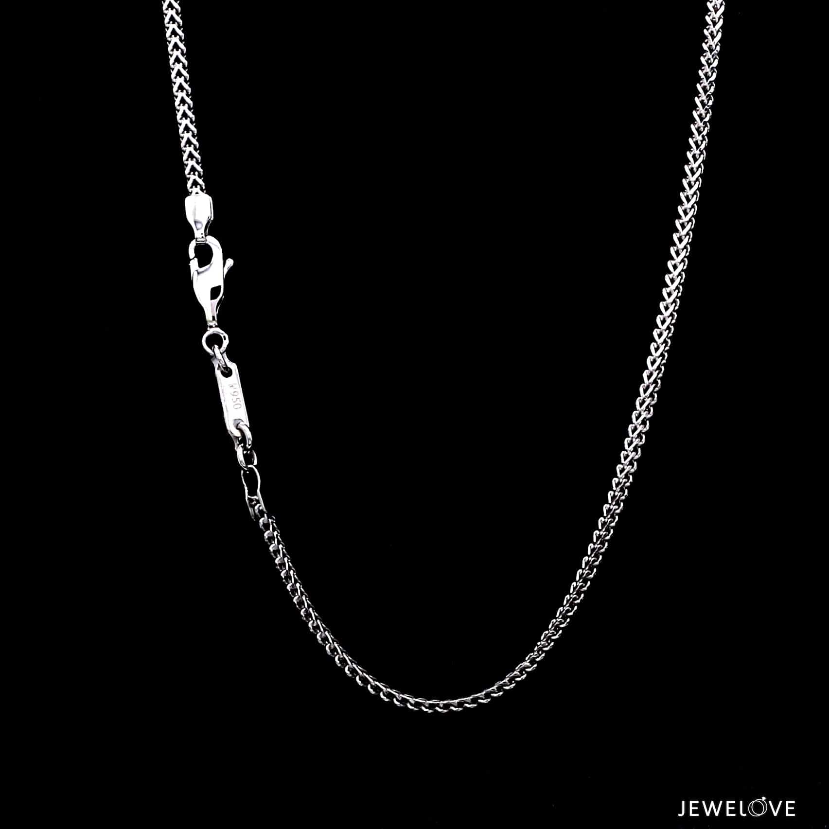 Jewelove™ Chains 2mm V-Links Platinum Unisex Chain JL PT CH 1386