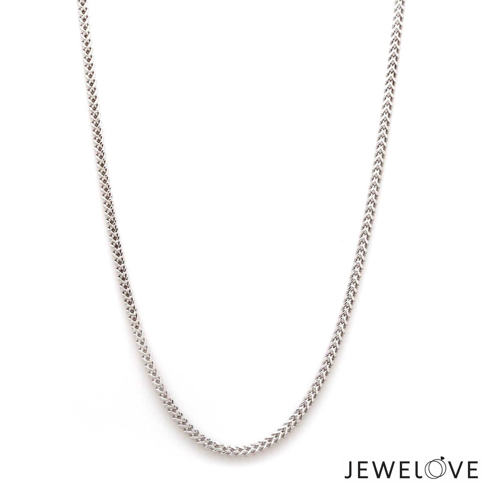 Jewelove™ Chains 2mm V-Links Platinum Unisex Chain JL PT CH 1386