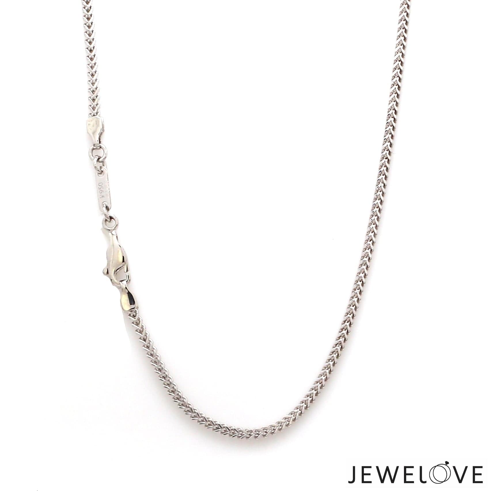 Jewelove™ Chains 2mm V-Links Platinum Unisex Chain JL PT CH 1386