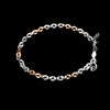 Jewelove™ Bangles & Bracelets 3.25mm Japanese Platinum Rose Gold Bracelet for Women JL PTB 659R