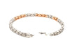 Jewelove™ Bangles & Bracelets 3.25mm Platinum Rose Gold Bracelet with Hi-Polish & Matte Finish for Men JL PTB 1178-A