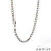 Jewelove™ Chains 3.25mm Platinum Rose Gold Chain with Matte Finish for Men JL PT CH 1236