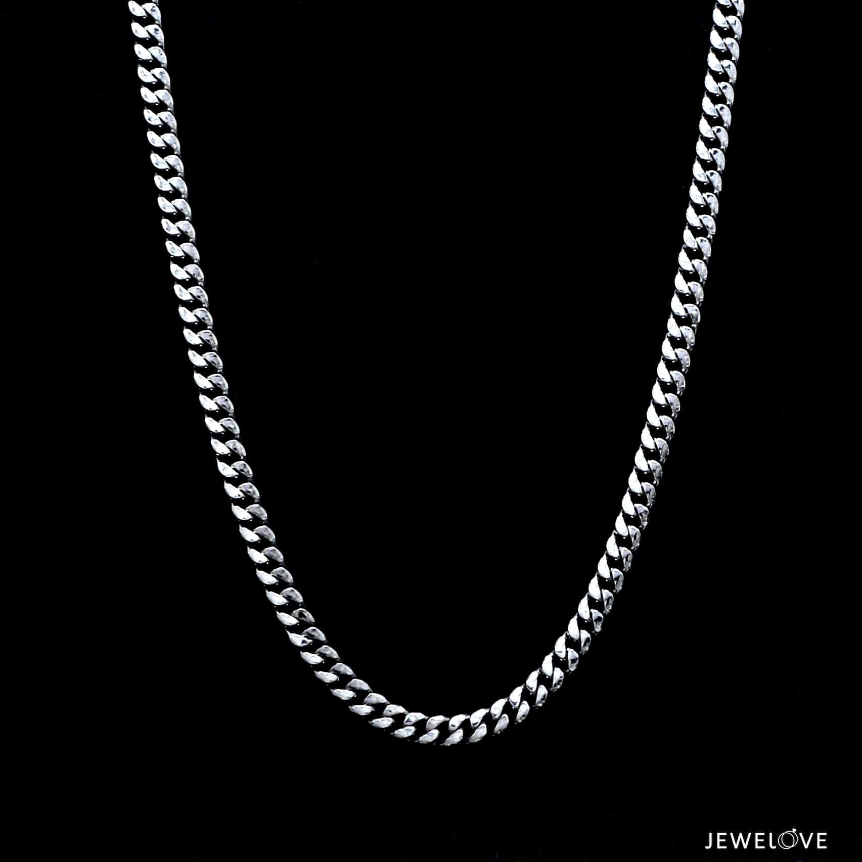 Jewelove™ Chains 3.5mm Japanese Platinum Chain for Men JL PT CH 1316