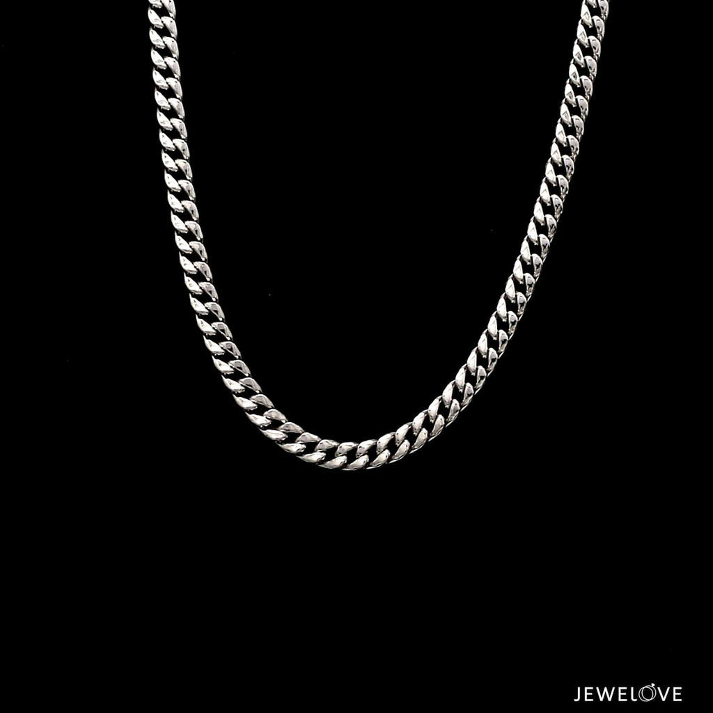 Jewelove™ Chains 3.5mm Japanese Platinum Chain for Men JL PT CH 1316