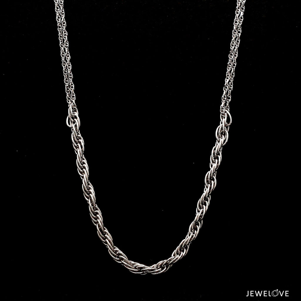Jewelove™ Chains 3.5mm Japanese Platinum Chain for Women JL PT CH 1159