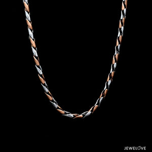 Platinum Rose Gold Chain for Men JL PT CH 1345
