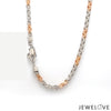 Jewelove™ Chains 18 inches 3.5mm Unique Japanese Platinum Rose Gold Chain JL PT CH 739R