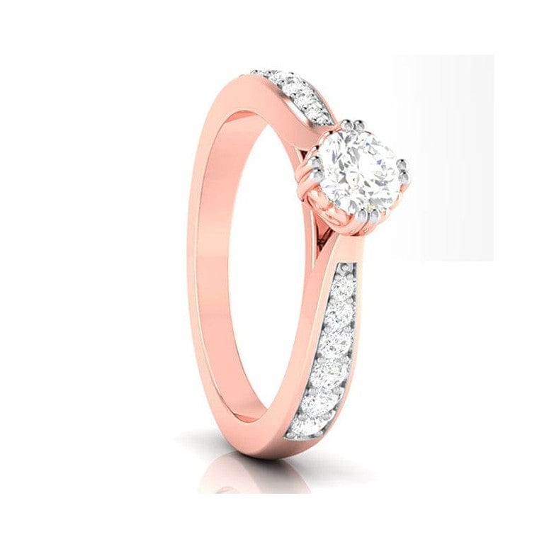 Jewelove™ Rings Women's Band only / VS J 30-Pointer 18K Rose Gold Solitaire Ring JL AU G 107R