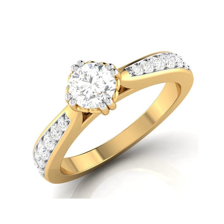 Jewelove™ Rings Women's Band only / VS J 30-Pointer 18K Yellow Gold Solitaire Ring JL AU G 107Y