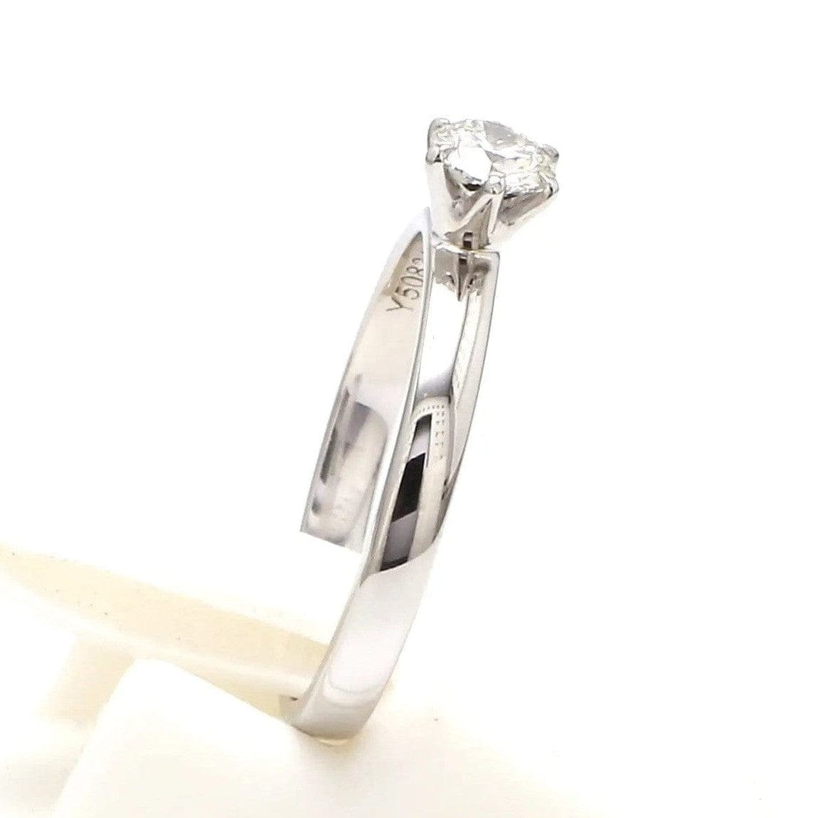 30 Pointer 30-Pointer Classic 6 Prong Solitaire Ring made in Platinum SKU 0012 ...
