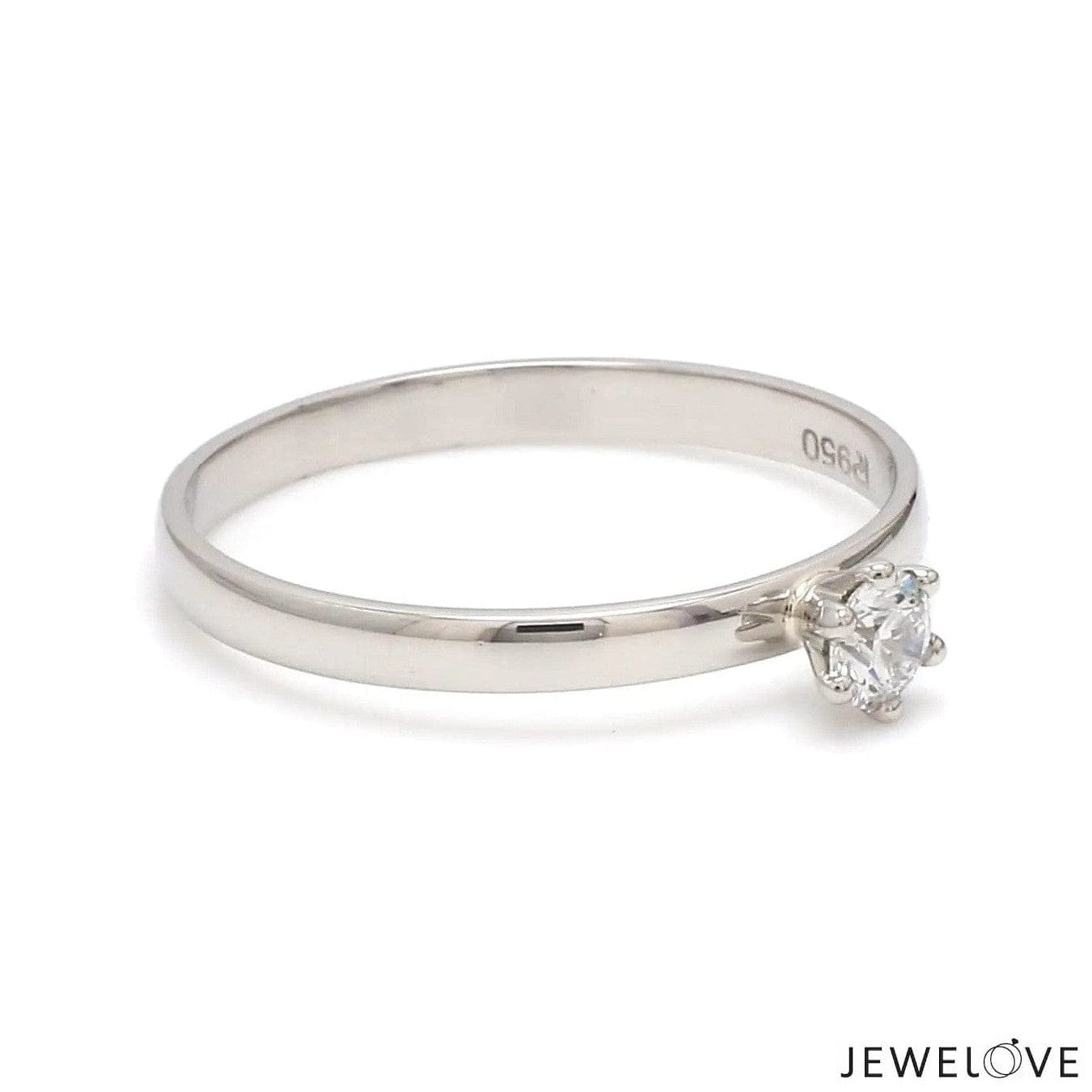 Jewelove™ Rings 30-Pointer Classic 6 Prong Solitaire Ring made in Platinum SKU 0012