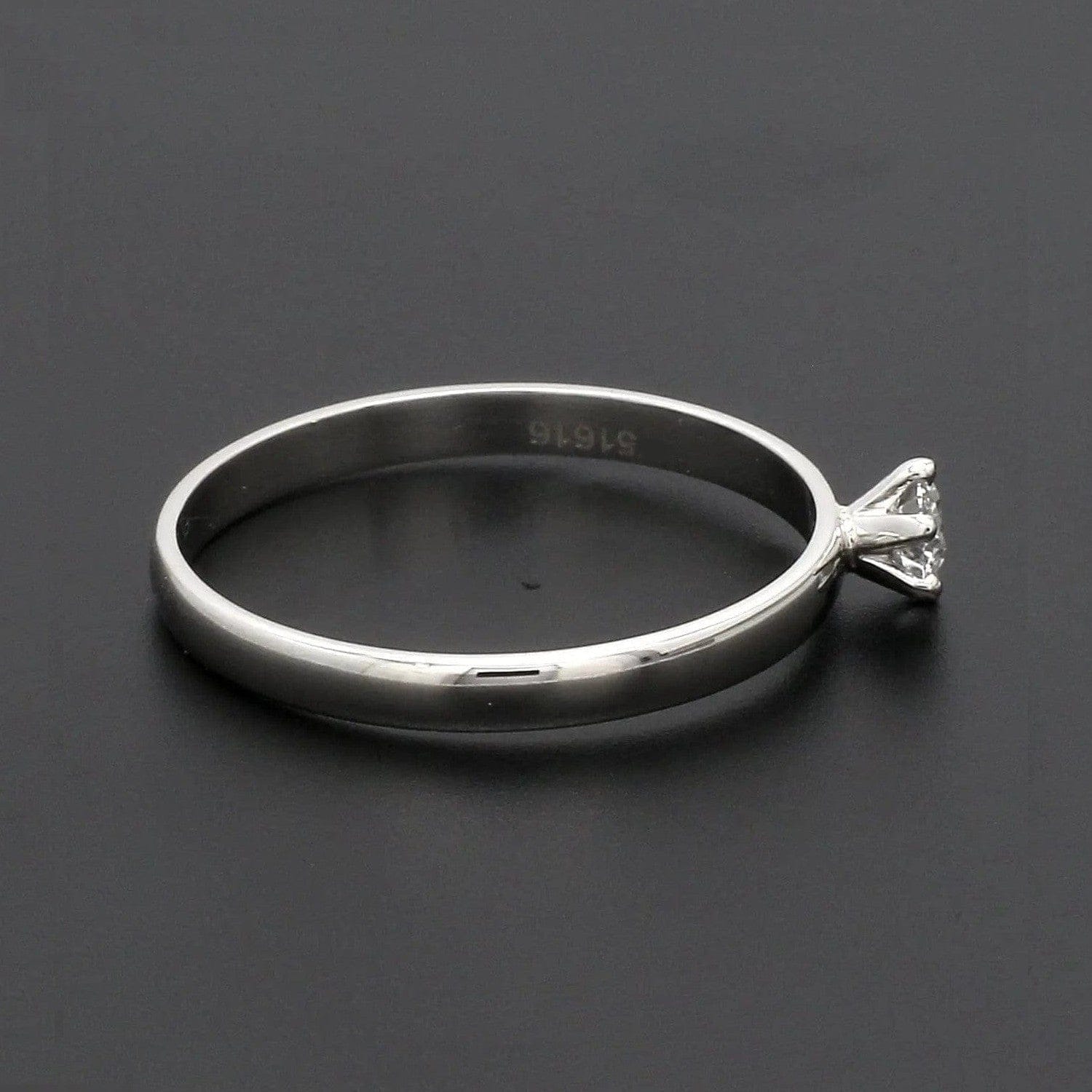 Jewelove™ Rings 30-Pointer Classic 6 Prong Solitaire Ring made in Platinum SKU 0012