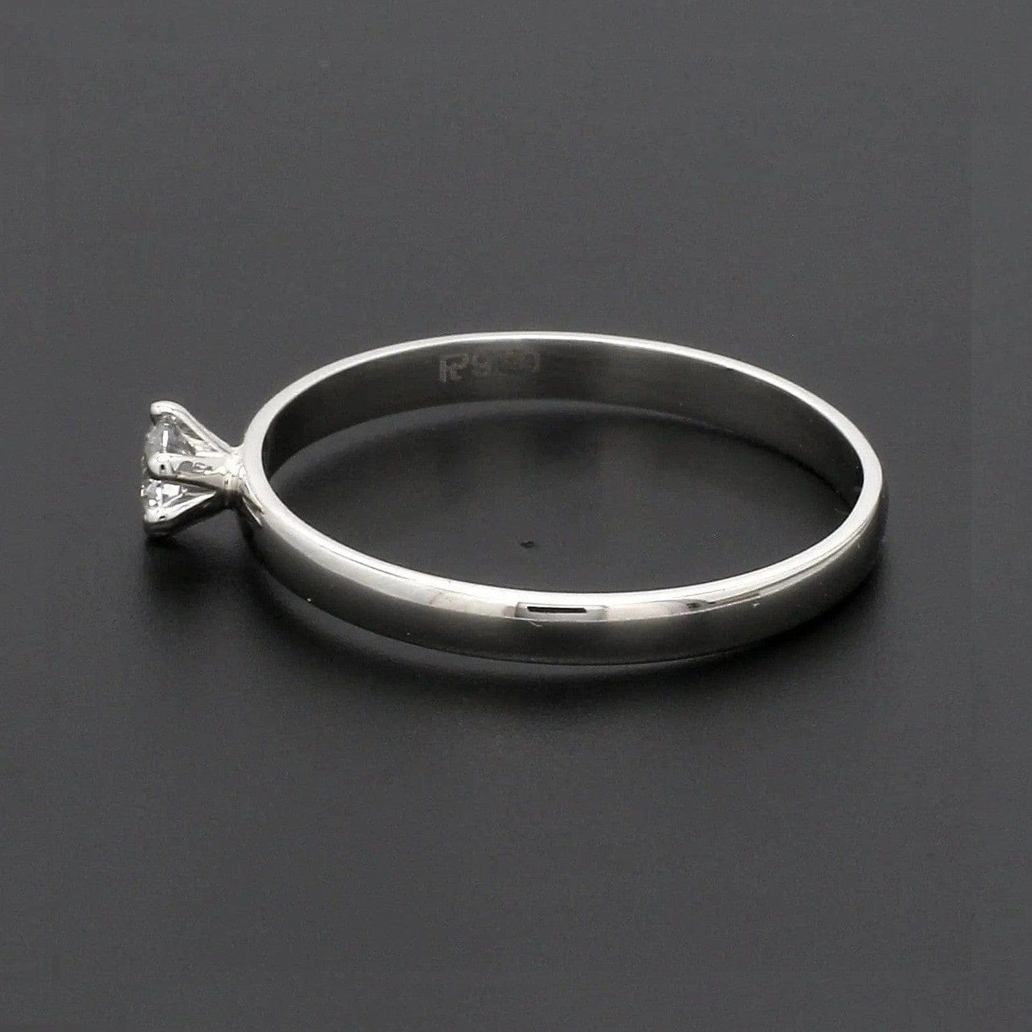 30 Pointer 30-Pointer Classic 6 Prong Solitaire Ring made in Platinum SKU 0012 ...