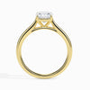 Jewelove™ Rings Women's Band only / VVS G 30-Pointer Cushion Cut Solitaire 18K Yellow Gold Ring JL AU 19003Y