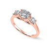 Jewelove™ Rings Women's Band only / VVS GH 30-Pointer Cushion Cut Solitaire Diamond 18K Rose Gold Ring JL AU 1231R
