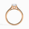 Jewelove™ Rings Women's Band only / VVS GH 30-Pointer Cushion Cut Solitaire Diamond 18K Rose Gold Ring JL AU 19003R