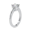Jewelove™ Rings VVS G / Women's Band only 30-Pointer Cushion Cut Solitaire Platinum Ring JL PT 0175