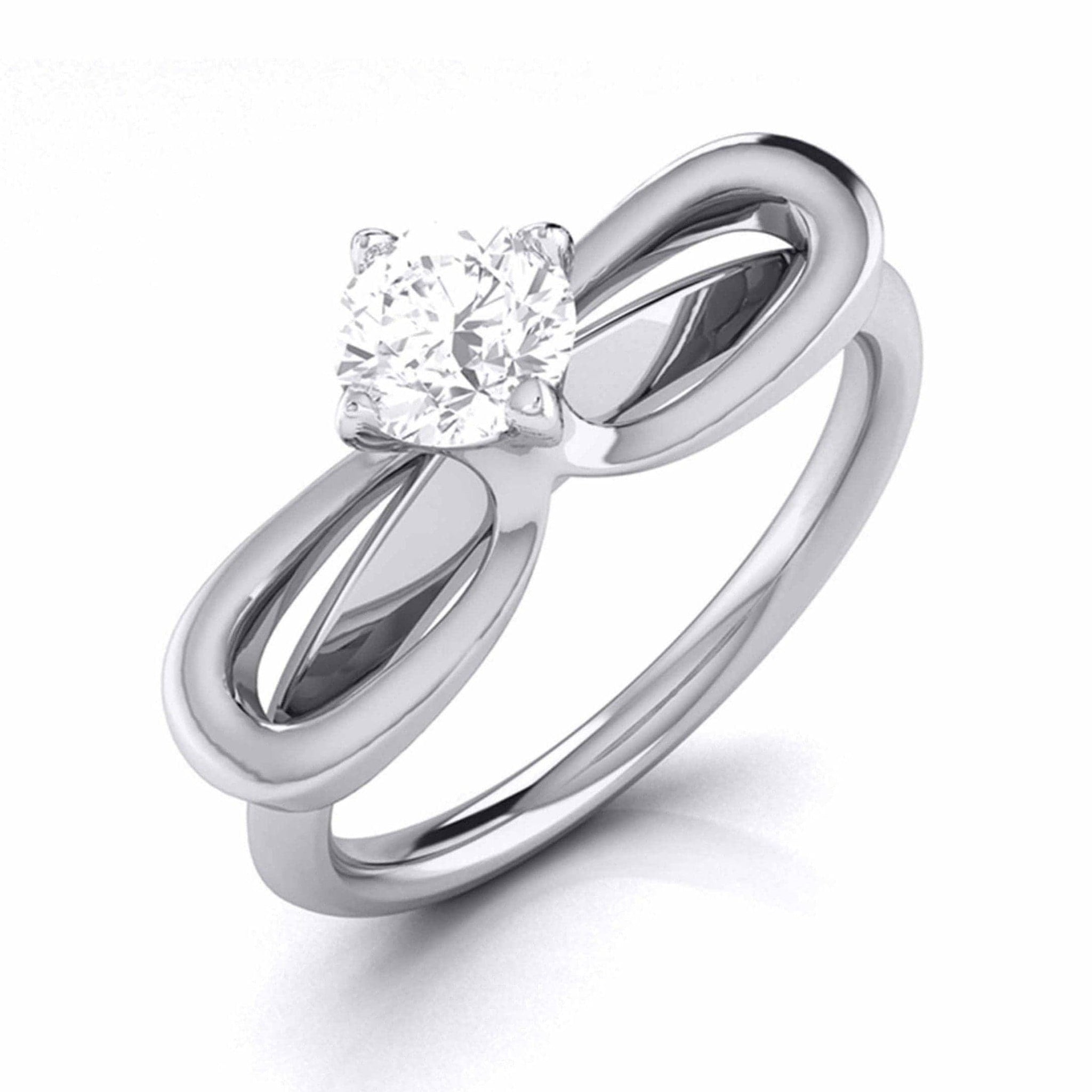 Jewelove™ Rings J VS / Women's Band only 30-Pointer Designer Platinum Solitaire Engagement Ring for Women JL PT G 112-A