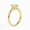 Jewelove™ Rings Women's Band only / VVS E 30-Pointer Emerald Cut Solitaire Diamond 18K Yellow Gold Ring JL AU 19005Y