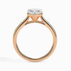 Jewelove™ Rings Women's Band only / VS I 30-Pointer Heart Cut Solitaire Diamond 18K Rose Gold Ring JL AU 19008R