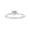 Jewelove™ Rings I VS / Women's Band only 30-Pointer Heart Cut Solitaire Diamond Accents Shank Platinum Ring JL PT 1243