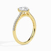 Jewelove™ Rings Women's Band only / VS I 30-Pointer Heart Cut Solitaire Diamond Shank 18K Yellow Gold Ring JL AU 19018Y