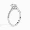 Jewelove™ Rings I VS / Women's Band only 30-Pointer Heart Cut Solitaire Diamond Shank Platinum Ring JL PT 19018