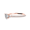 Jewelove™ Rings Women's Band only / VS I 30-Pointer Heart Cut Solitaire Diamond Split Shank 18K Rose Gold Ring JL AU 1243R