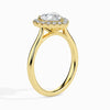 Jewelove™ Rings Women's Band only / VS I 30-Pointer Heart Cut Solitaire Halo Diamond 18K Yellow Gold Ring JL AU 19028Y