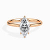 Jewelove™ Rings Women's Band only / VS I 30-Pointer Marquise Cut Solitaire Diamond 18K Rose Gold Ring JL AU 19009R