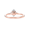 Jewelove™ Rings Women's Band only / VS I 30-Pointer Marquise Cut Solitaire Diamond Accents Shank 18K Rose Gold Ring JL AU 1246R