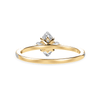 Jewelove™ Rings Women's Band only / VS I 30-Pointer Marquise Cut Solitaire Diamond Accents Shank 18K Yellow Gold Ring JL AU 1246Y