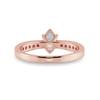 Jewelove™ Rings Women's Band only / VS I 30-Pointer Marquise Cut Solitaire Diamond Shank 18K Rose Gold Ring JL AU 1282R