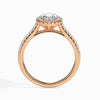 Jewelove™ Rings Women's Band only / VS I 30-Pointer Marquise Cut Solitaire Hako Diamond Shank 18K Rose Gold Ring JL AU 19039R
