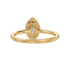 Jewelove™ Rings Women's Band only / VS I 30-Pointer Marquise Cut Solitaire Halo Diamond Shank 18K Yellow Gold Ring JL AU 1290Y