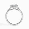 Jewelove™ Rings I VS / Women's Band only 30-Pointer Marquise Cut Solitaire Halo Diamond Shank Platinum Ring JL PT 19039