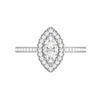 Jewelove™ Rings I VS / Women's Band only 30-Pointer Marquise Cut Solitaire Halo Diamond Shank Platinum Ring JL PT RH MQ 122