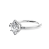 Jewelove™ Rings I VS / Women's Band only 30-Pointer Marquise Cut Solitaire with Baguette Diamond Platinum Ring JL PT 1228