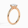Jewelove™ Rings Women's Band only / VS J 30-Pointer Oval Cut Solitaire 18K Rose Gold Ring JL AU 19004R