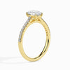 Jewelove™ Rings Women's Band only / VS I 30-Pointer Oval Cut Solitaire Diamond Shank 18K Yellow Gold Ring JL AU 19014Y