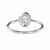 Jewelove™ Rings VS I / Women's Band only 30-Pointer Oval Cut Solitaire Platinum Halo Diamond Ring JL PT 0626