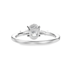 Jewelove™ Rings I VS / Women's Band only 30-Pointer Oval Cut Solitaire with Baguette Diamond Accents Platinum Ring JL PT 1226