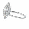 Jewelove™ Rings VS I / Women's Band only 30-Pointer Oval Cut Solitaire with Pear & Brilliant Round Cut Diamond Designer Platinum Ring JL PT 0665
